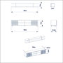 Hanah Home Frida - Mueble de TV Blanco